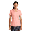 Nike Women's Aluminum Pink Dri-FIT Micro Pique Polo