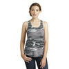 Alternative Women's Grey Camo Meegs Eco-Jersey Racer Tank