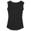 Alternative Women's Black Cap Sleeve Satin Jersey Crew T-Shirt