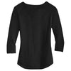 Alternative Women's Black Outfield 3/4-Sleeve Vintage 50/50 Tee