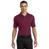 OGIO Men's Molten Maroon Linear Polo