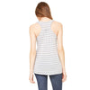 Bella + Canvas Women's Athletic Heather/White Flowy Racerback Tank