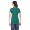 American Apparel Women's Evergreen Poly-Cotton Short-Sleeve Crewneck