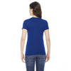 American Apparel Women's Lapis Poly-Cotton Short-Sleeve Crewneck