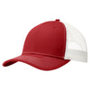 Port Authority Flame Red/White Snapback Trucker Cap