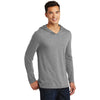District Made Men's Grey Frost Perfect Tri Long Sleeve Hoodie
