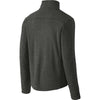 Port Authority Men's Black Charcoal Heather Microfleece 1/2-Zip Pullover