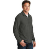 Port Authority Men's Black Charcoal Heather Microfleece 1/2-Zip Pullover