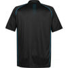 Stormtech Men's Black/Electric Blue Horizon Polo