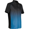 Stormtech Men's Black/Electric Blue Horizon Polo