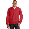 Port Authority Men's Rich Red Zephyr V-Neck Pullover