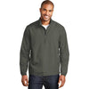 Port Authority Men's Grey Steel Zephyr 1/2-Zip Pullover
