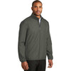 Port Authority Men's Grey Steel Zephyr Full-Zip Jacket