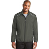 Port Authority Men's Grey Steel/Deep Black Zephyr Reflective Hit Full-Zip Jacket