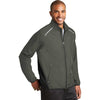 Port Authority Men's Grey Steel/Deep Black Zephyr Reflective Hit Full-Zip Jacket