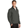 Port Authority Men's Grey Steel Active 1/2-Zip Soft Shell Jacket