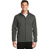 Port Authority Men's Grey Steel Active Soft Shell Jacket