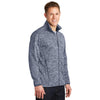 Sport-Tek Men's True Navy Electric Posicharge Electric Heather Soft Shell Jacket
