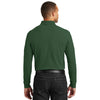 Port Authority Men's Deep Forest Green Long Sleeve Core Classic Pique Polo