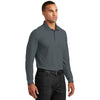 Port Authority Men's Graphite Long Sleeve Core Classic Pique Polo