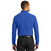 Port Authority Men's True Royal Long Sleeve Core Classic Pique Polo