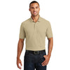 Port Authority Men's Wheat Core Classic Pique Pocket Polo
