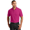 Port Authority Men's Pink Azalea Core Classic Pique Polo
