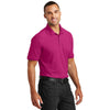 Port Authority Men's Pink Azalea Core Classic Pique Polo