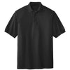 au-k500-port-authority-black-knit-polo