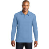 Port Authority Men's Blue Skies Long Sleeve Meridian Cotton Blend Polo