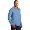 Port Authority Men's Blue Skies Long Sleeve Meridian Cotton Blend Polo