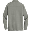 Port Authority Men's Monument Grey Long Sleeve Meridian Cotton Blend Polo