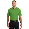Port Authority Men's Treetop Green Pinpoint Mesh Polo