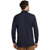 Port Authority Men's Navy Ezcotton Long Sleeve Polo