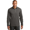 Port Authority Men's Charcoal Heather/Medium Heather Grey Interlock Polo Cover-Up
