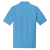 Port & Company Men's Aquatic Blue Ring Spun Pique Polo