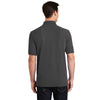 Port & Company Men's Charcoal Ring Spun Pique Polo