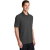 Port & Company Men's Charcoal Ring Spun Pique Polo
