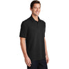 Port & Company Men's Jet Black Ring Spun Pique Polo