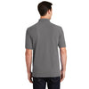 Port & Company Men's Medium Grey Ring Spun Pique Polo