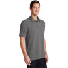 Port & Company Men's Medium Grey Ring Spun Pique Polo