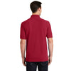 Port & Company Men's Red Ring Spun Pique Polo