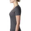 Next Level Women's Dark Gray Scoop Neck Tee