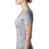 Next Level Women's Heather Gray Scoop Neck Tee