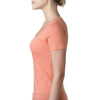 Next Level Women's Light Orange Scoop Neck Tee