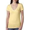 Next Level Women's Banana Cream Deep V-Neck Tee