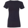 Next Level Women's Black Deep V-Neck Tee