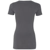 Next Level Women's Dark Gray Deep V-Neck Tee