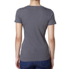 Next Level Women's Dark Gray Deep V-Neck Tee