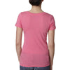 Next Level Women's Hot Pink Deep V-Neck Tee